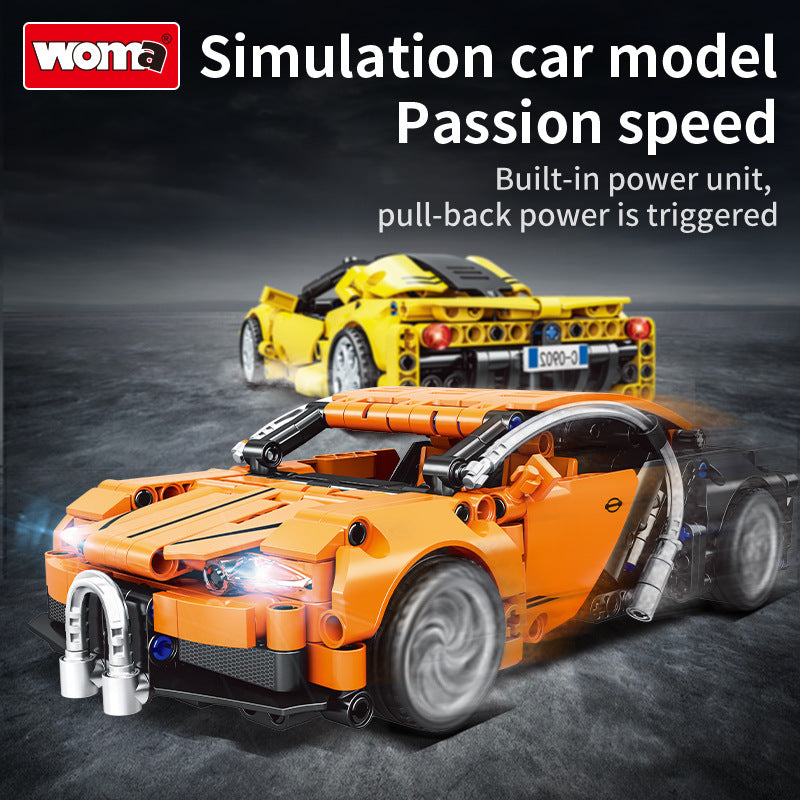 EC-Technic racing car with pull-back function, 388 pieces