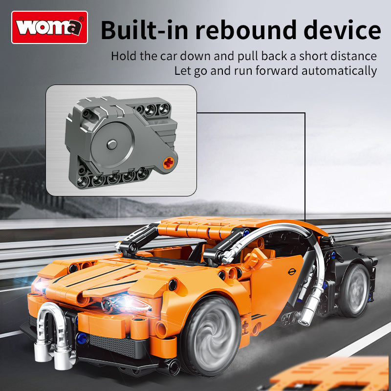 EC-Technic racing car with pull-back function, 388 pieces