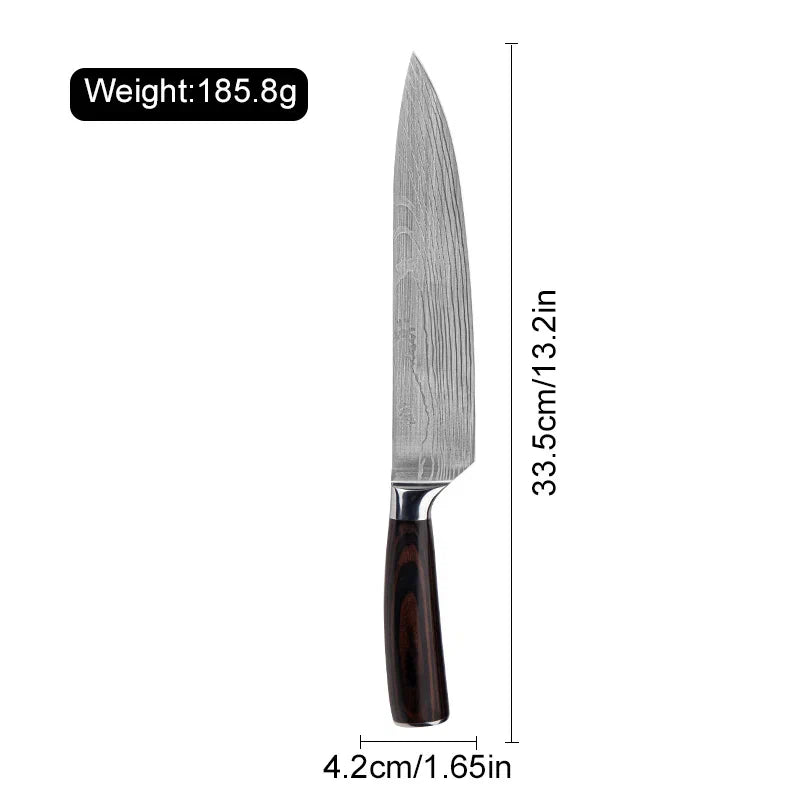 Knife set “Damascus Design”