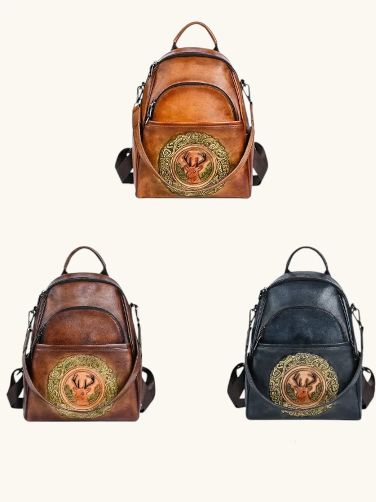 Leder Rucksack "Element" - TOLLzWOOD