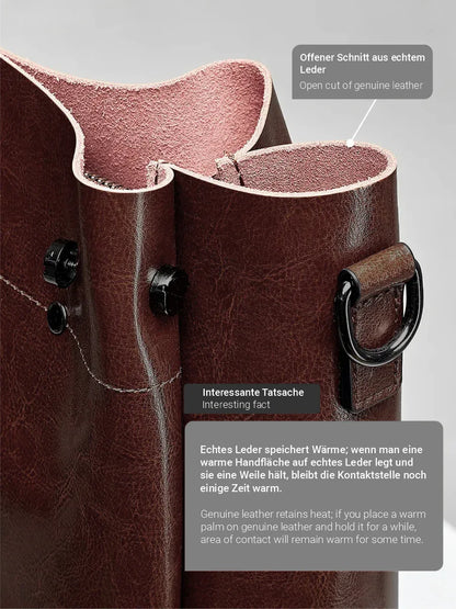 Leder Shopper "Aster" - TOLLzWOOD