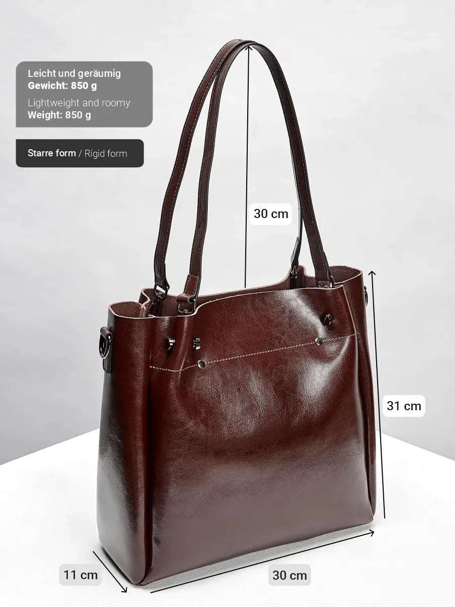 Leder Shopper "Aster" - TOLLzWOOD