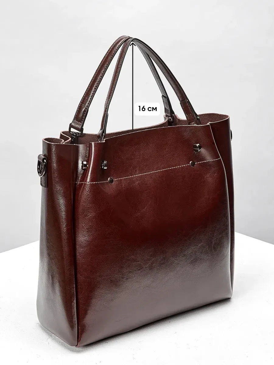 Leder Shopper "Aster" - TOLLzWOOD