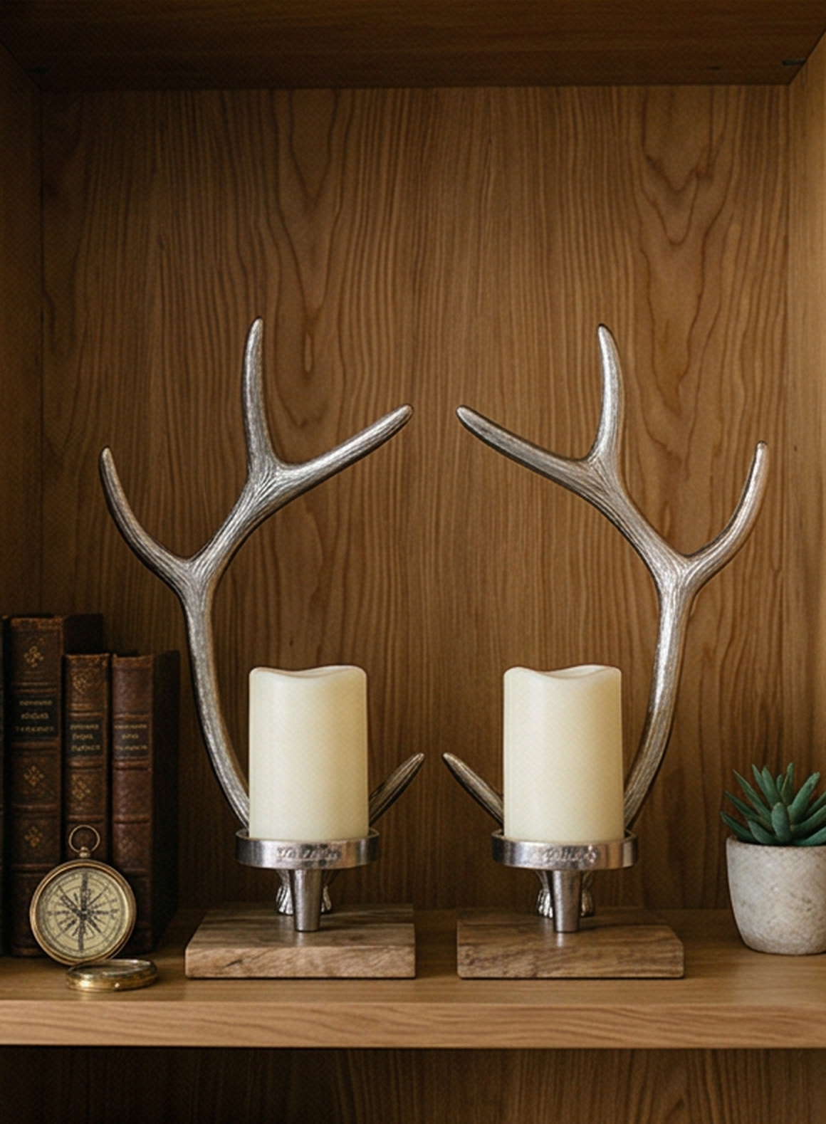"Horn Tower" candle holder