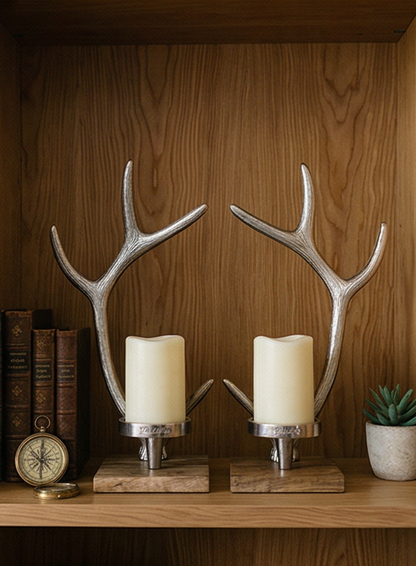 "Horn Tower" candle holder