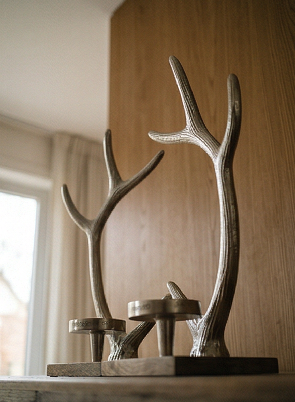 "Horn Tower" candle holder
