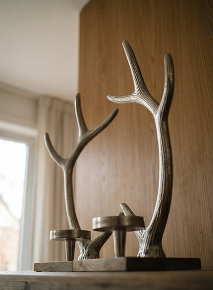"Horn Tower" candle holder