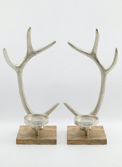 "Horn Tower" candle holder