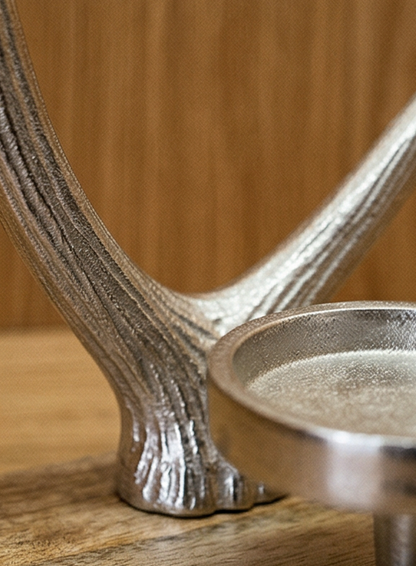 "Horn Tower" candle holder