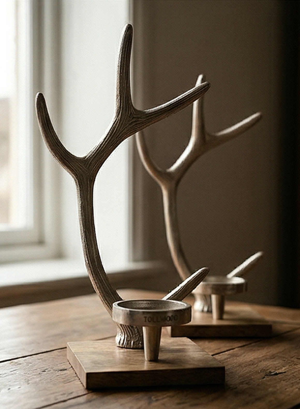 "Horn Tower" candle holder