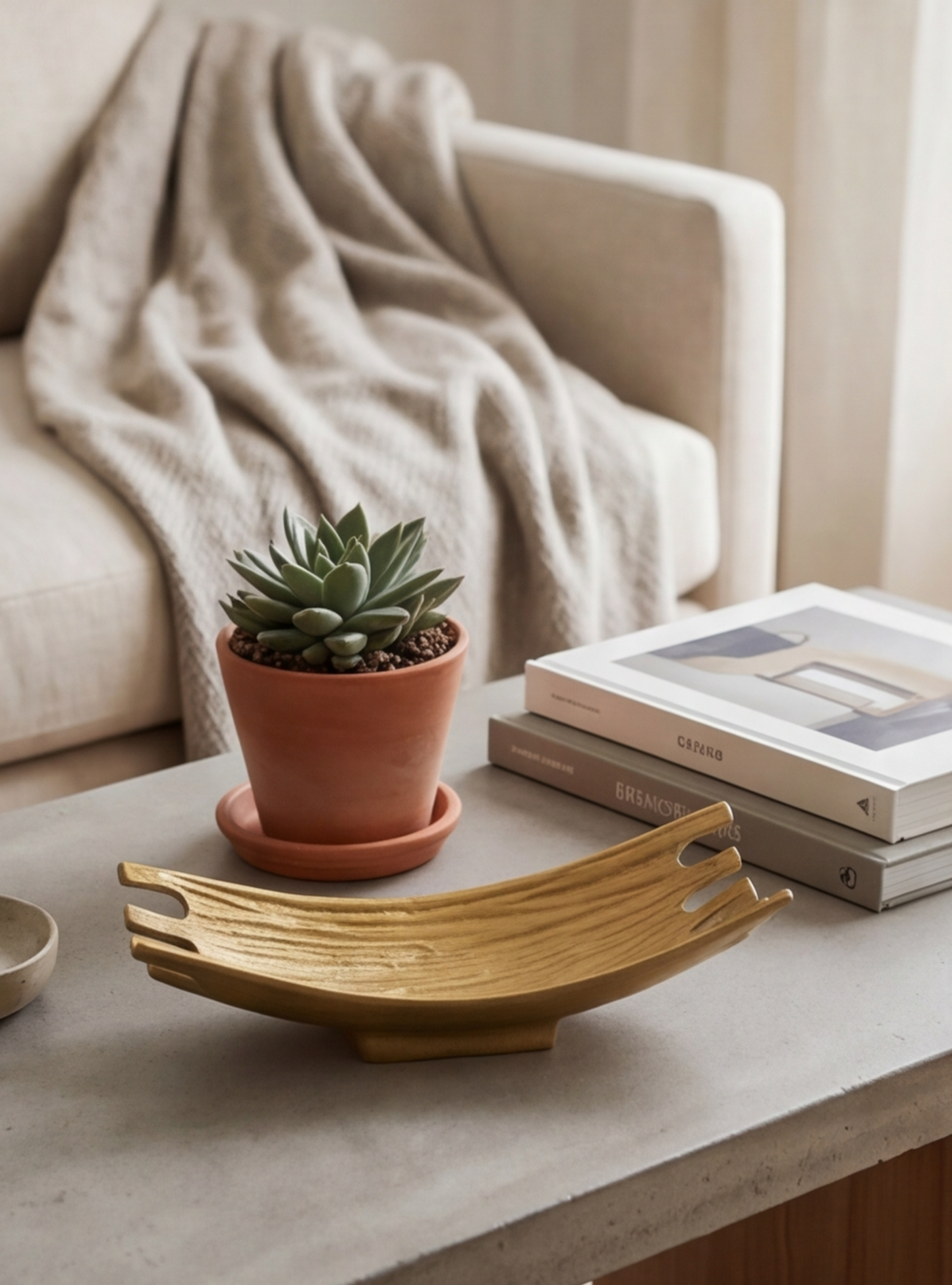 Decorative tray “Oval Curved”