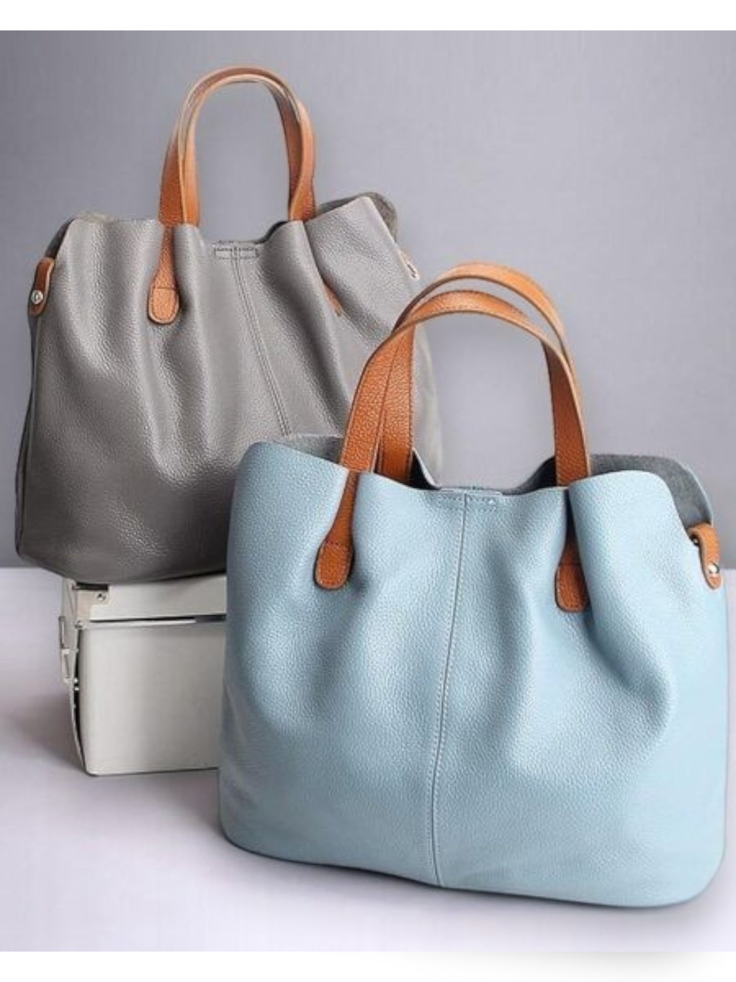 Leder Handtasche "Mimose"