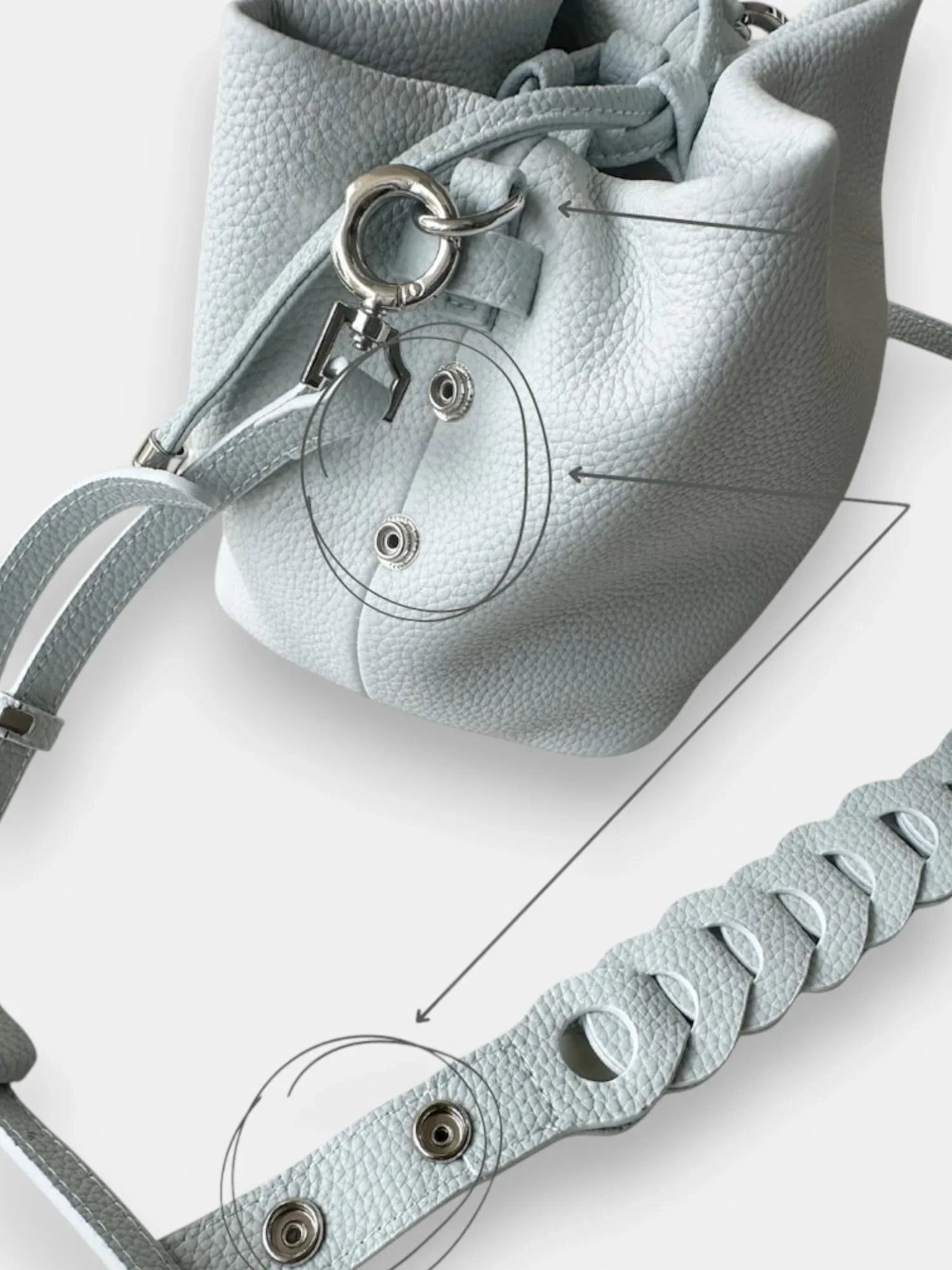 Leder Handtasche "Narzisse" - TOLLzWOOD