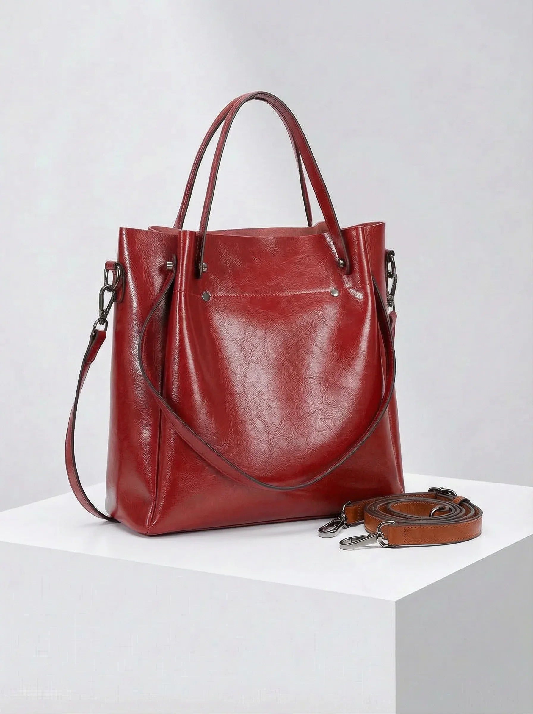 Leder Shopper "Aster" - TOLLzWOOD