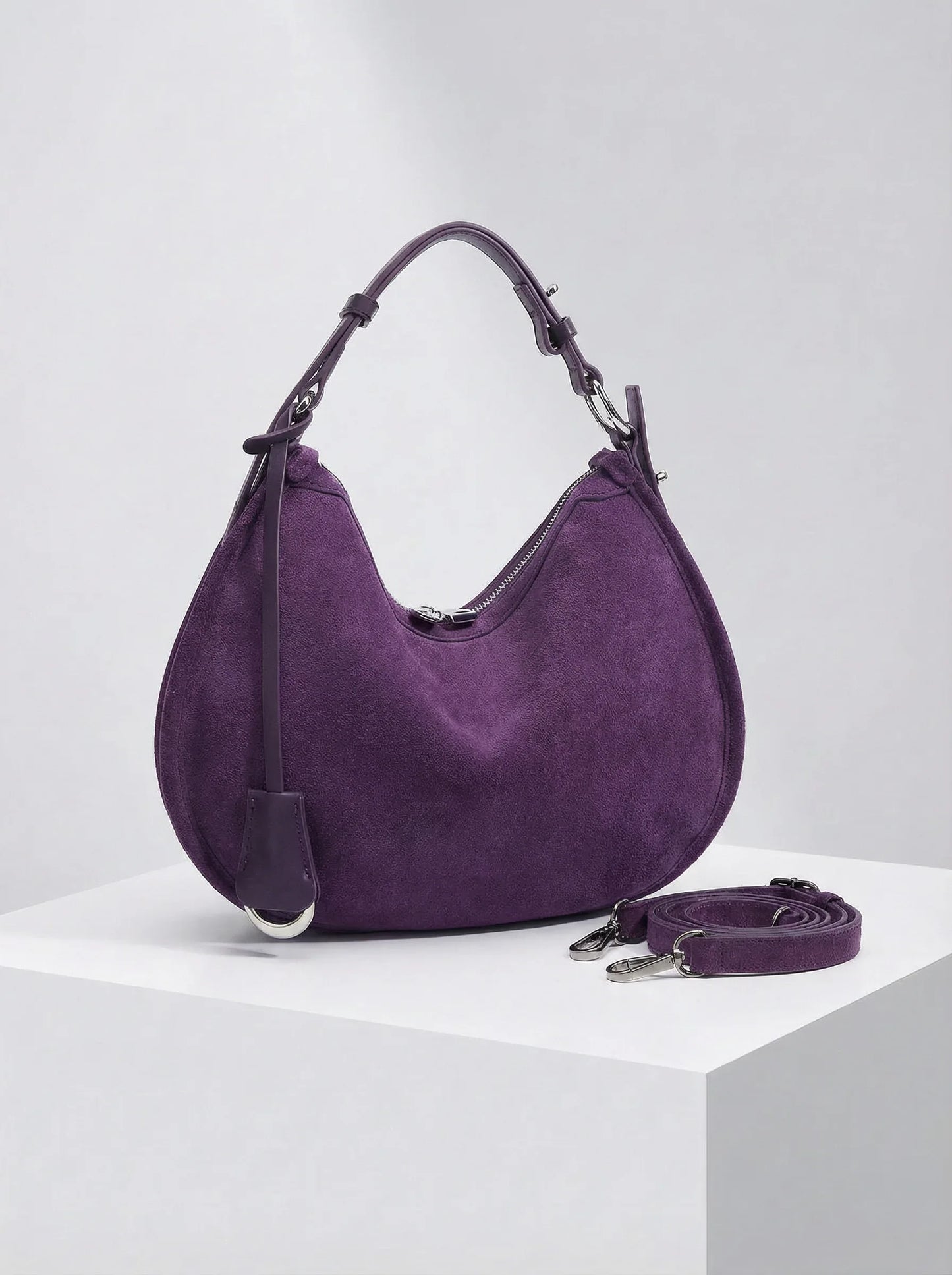 Leder Handtasche "Mohn" - TOLLzWOOD