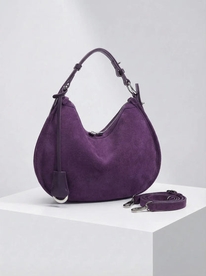 Leder Handtasche "Mohn" - TOLLzWOOD