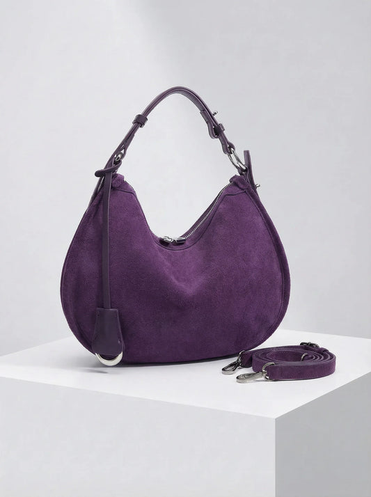 Leder Handtasche "Mohn" - TOLLzWOOD