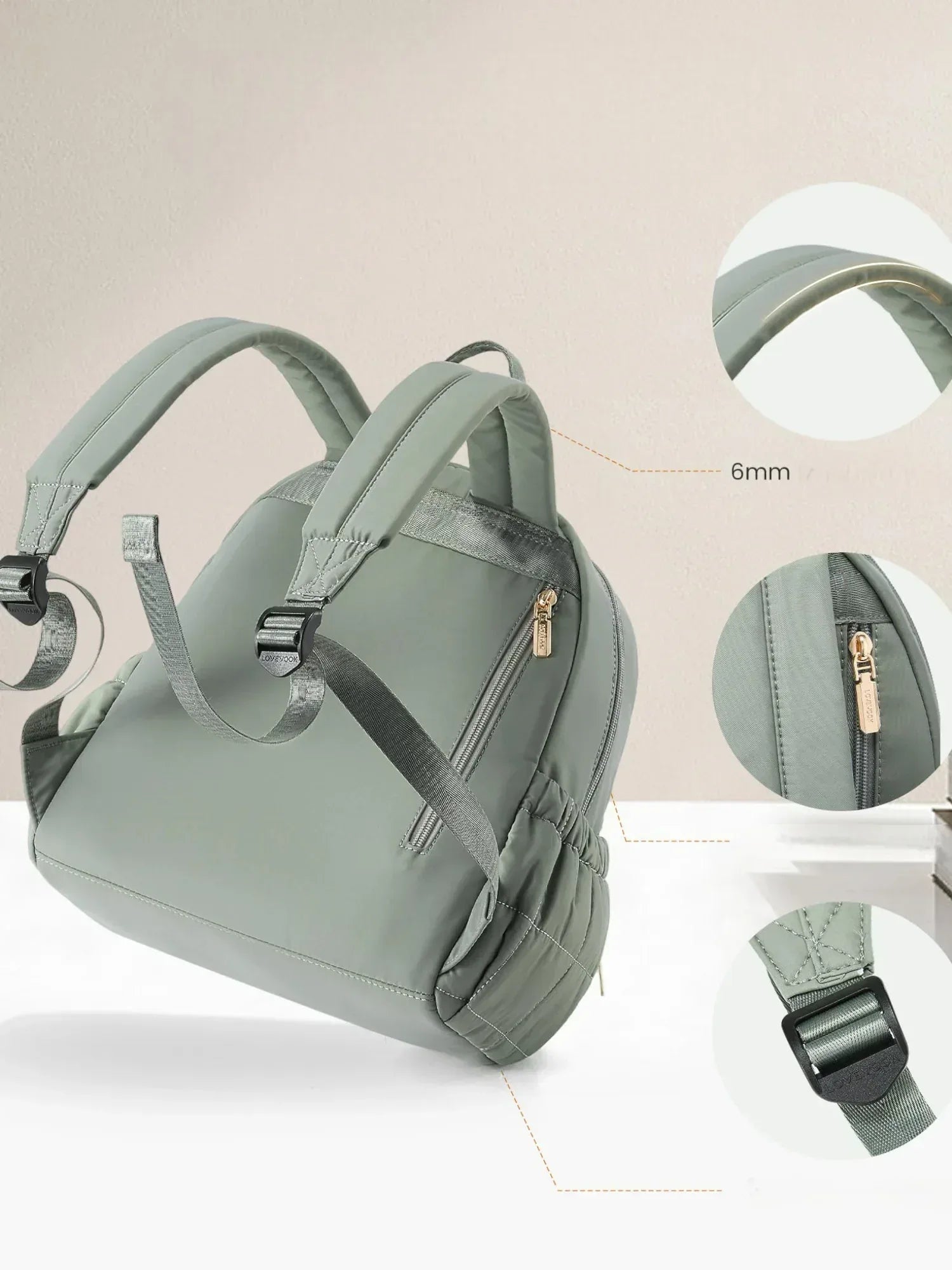 Grüne Rucksack Lovevook - TOLLzWOOD