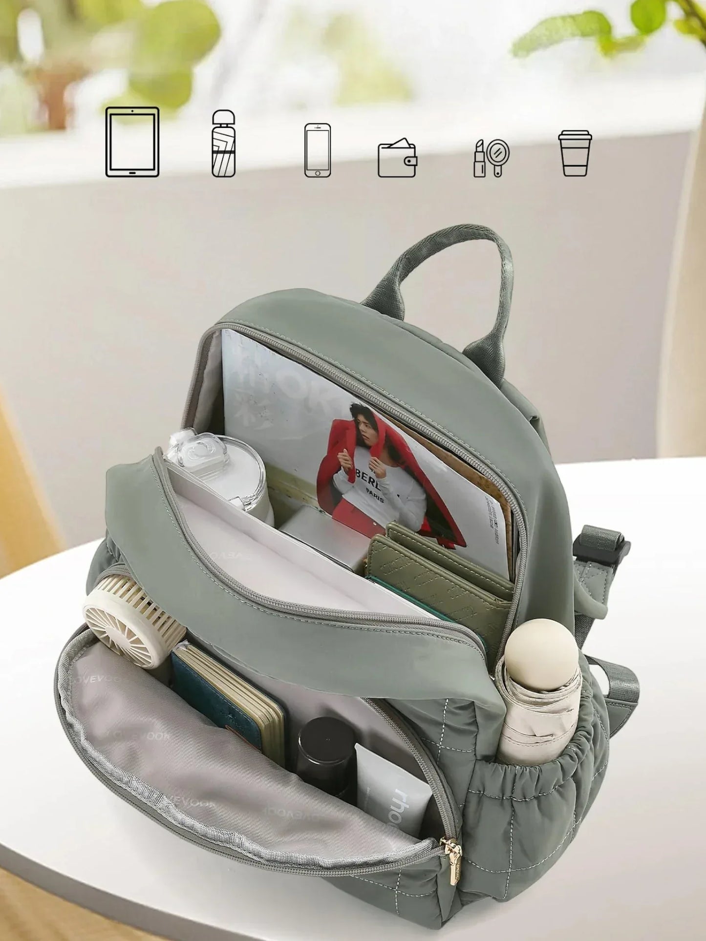 Grüne Rucksack Lovevook - TOLLzWOOD