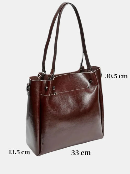 Leder Shopper "Aster" - TOLLzWOOD