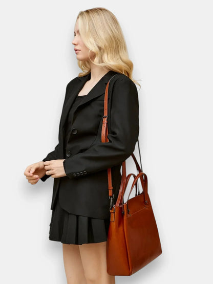 Leder Shopper "Aster" - TOLLzWOOD