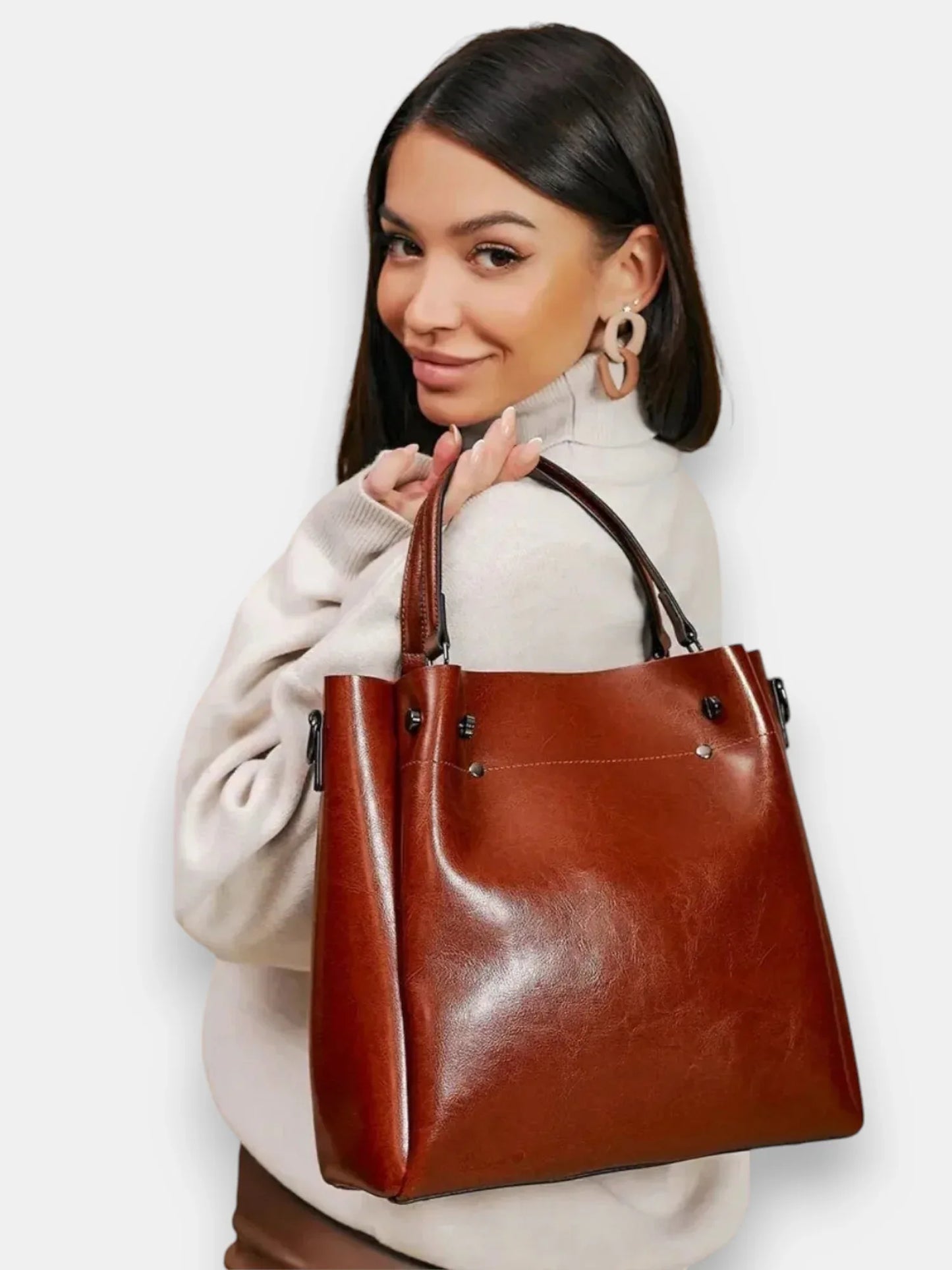 Leder Shopper "Aster" - TOLLzWOOD