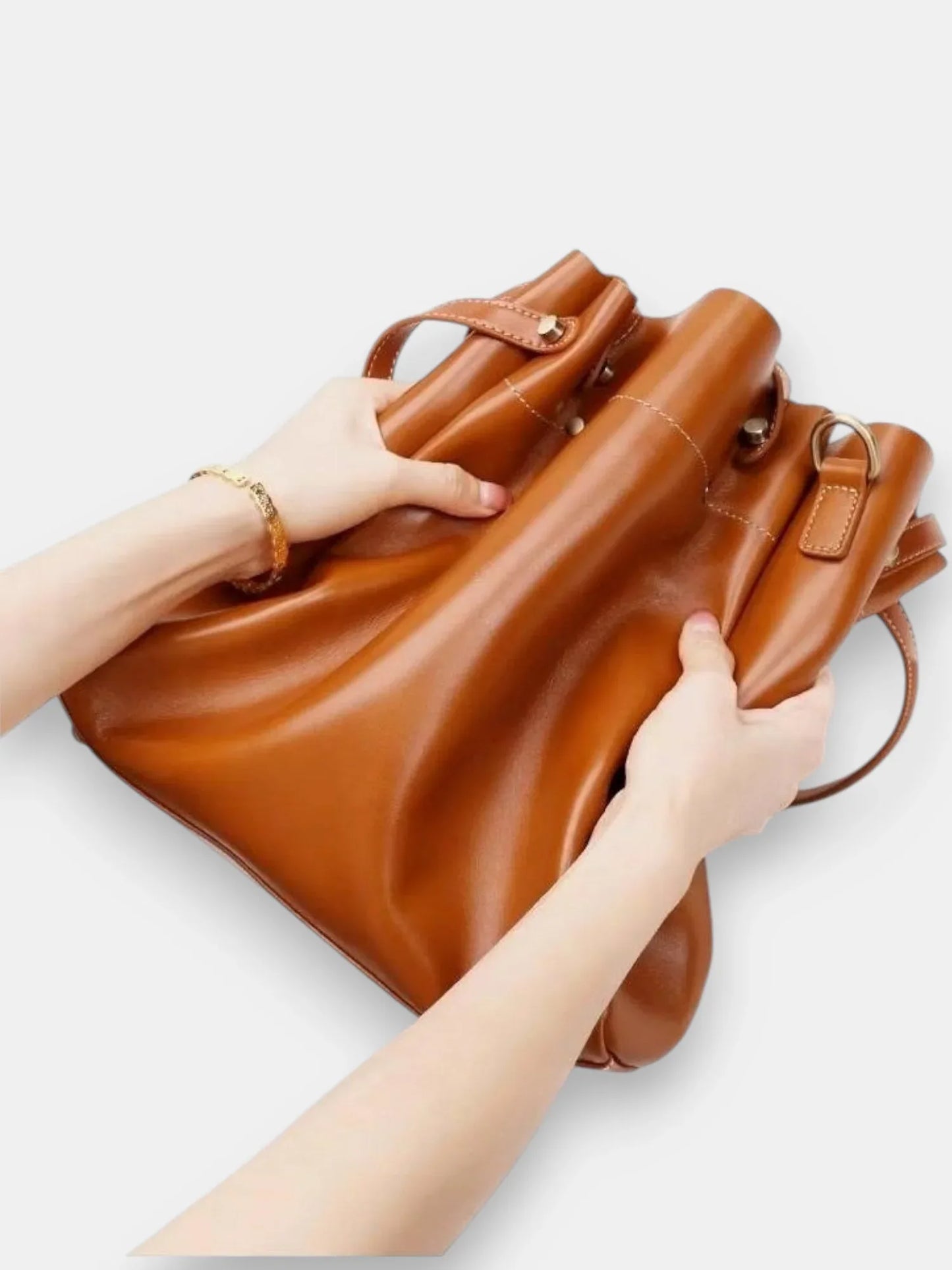 Leder Shopper "Aster" - TOLLzWOOD