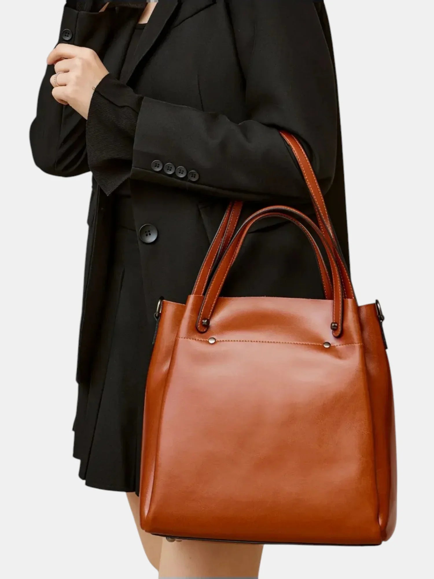 Leder Shopper "Aster" - TOLLzWOOD