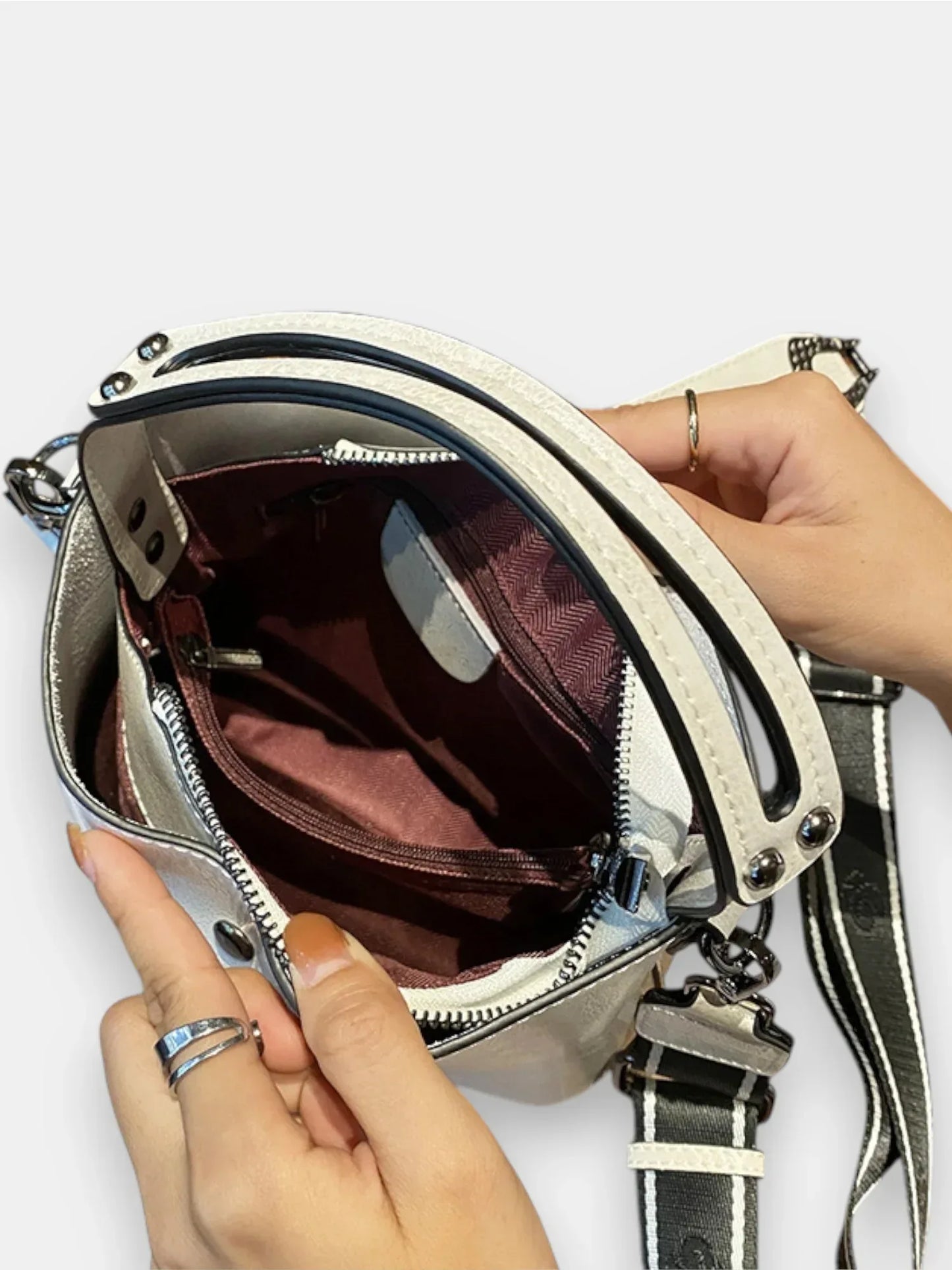 Leder Handtasche "Flora" - TOLLzWOOD