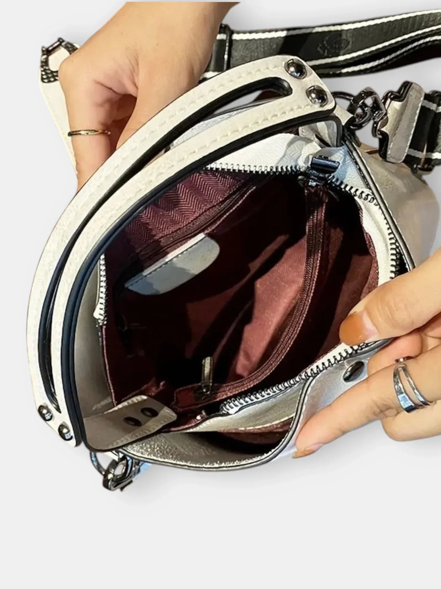 Leder Handtasche "Flora" - TOLLzWOOD