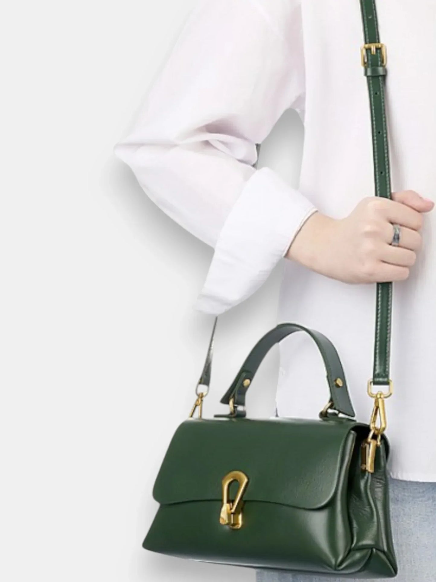 Leder Handtasche "Primel" - TOLLzWOOD