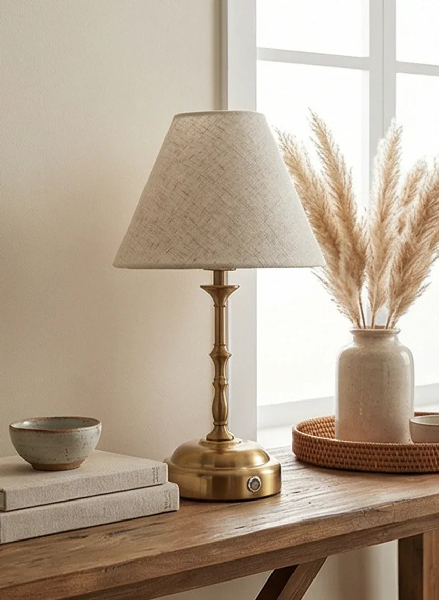 Goldene LED Tischlampen (AKKU und STROM) - TOLLzWOOD