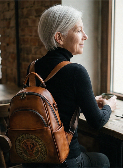 Leather backpack "Element"
