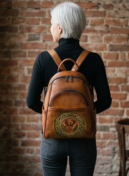 Leather backpack "Element"