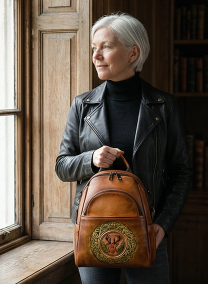 Leather backpack "Element"