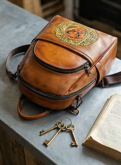 Leather backpack "Element"