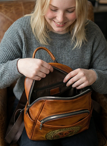 Leather backpack "Element"