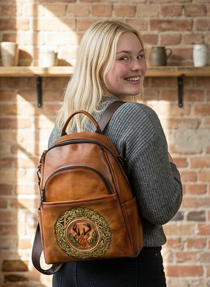 Leather backpack "Element"