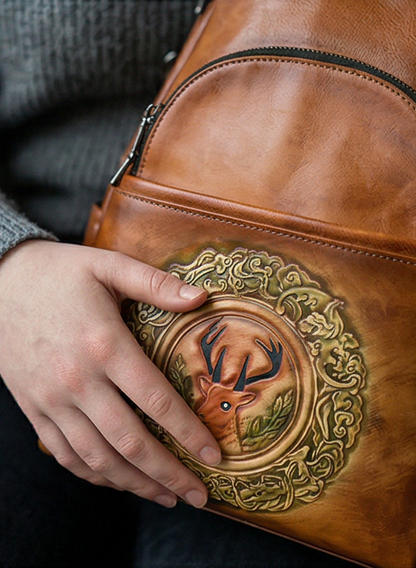 Leather backpack "Element"