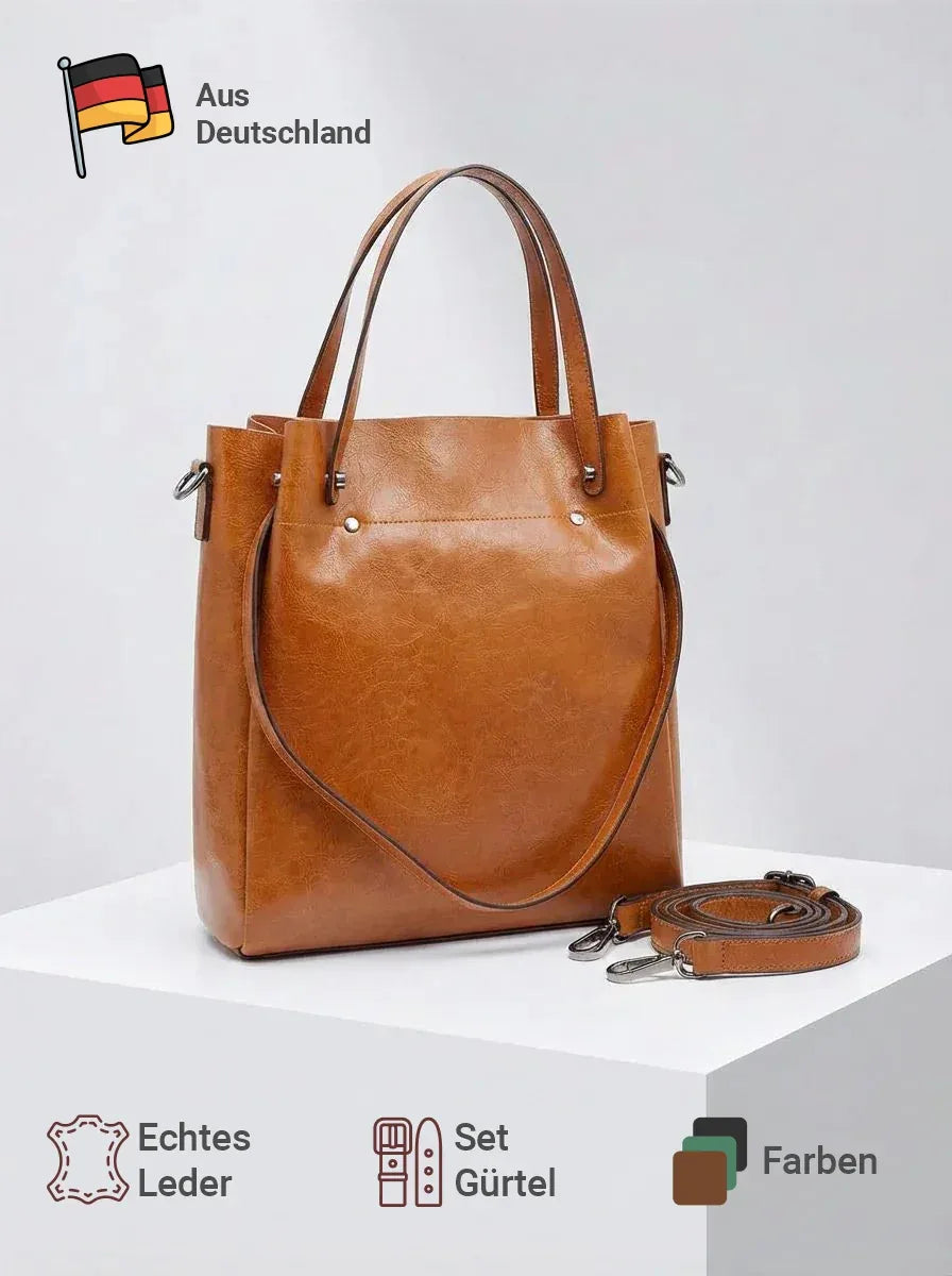Leder Shopper "Aster" - TOLLzWOOD
