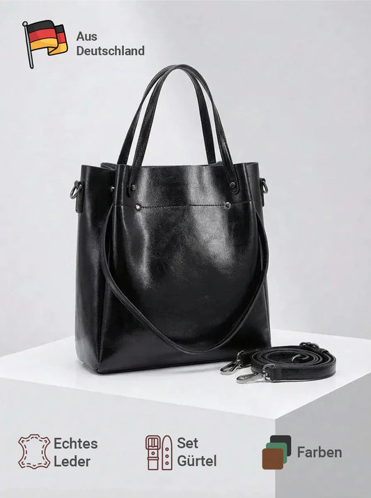 Leder Shopper "Aster" - TOLLzWOOD