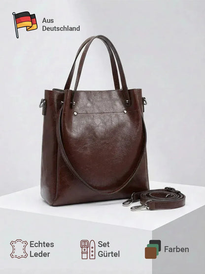 Leder Shopper "Aster" - TOLLzWOOD
