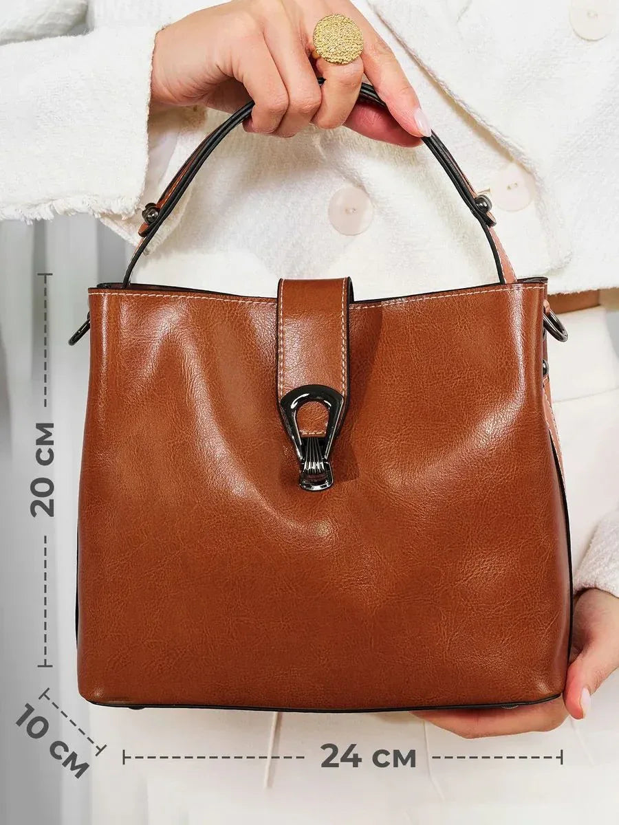 Leder Handtasche "Flora" - TOLLzWOOD