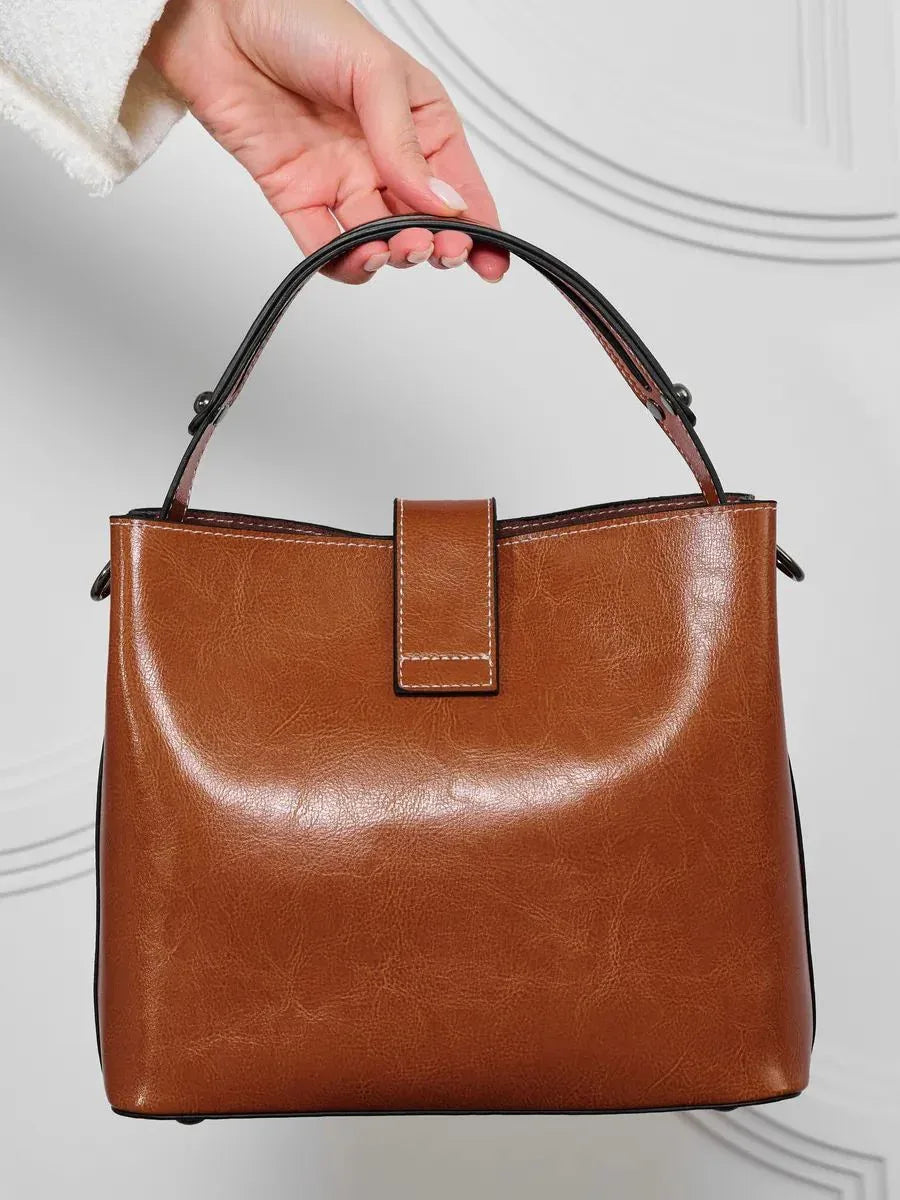 Leder Handtasche "Flora" - TOLLzWOOD