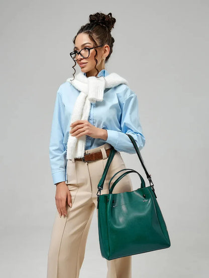 Leder Shopper "Aster" - TOLLzWOOD