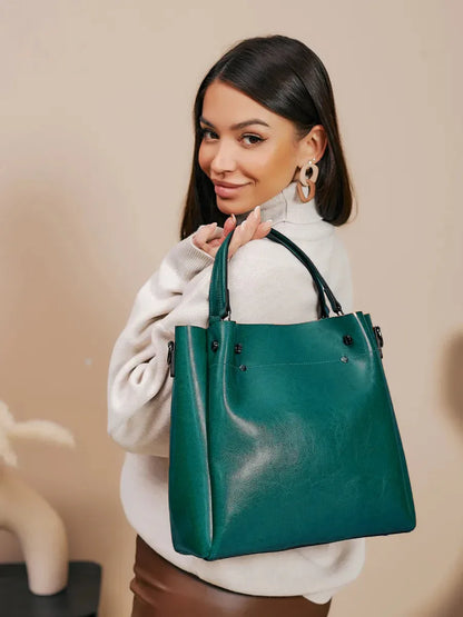 Leder Shopper "Aster" - TOLLzWOOD
