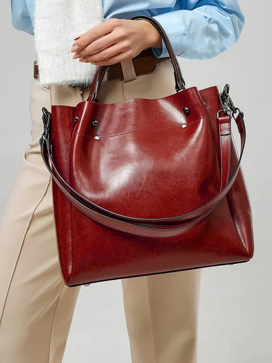 Leder Shopper "Aster" - TOLLzWOOD