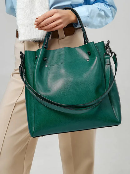 Leder Shopper "Aster" - TOLLzWOOD
