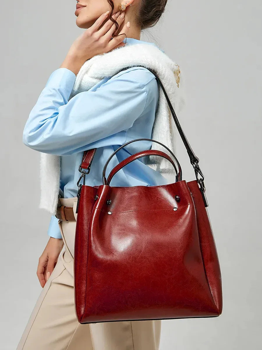 Leder Shopper "Aster" - TOLLzWOOD