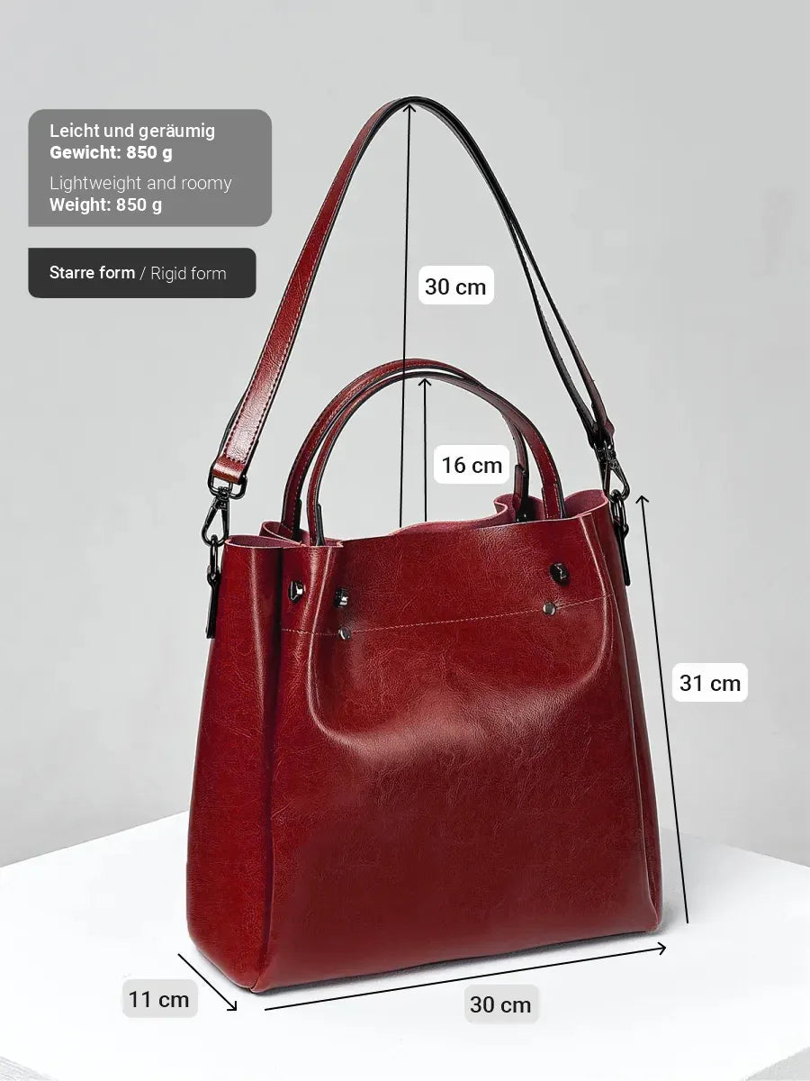Leder Shopper "Aster" - TOLLzWOOD